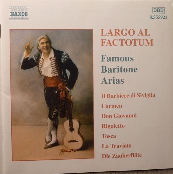 CD VARIOUS - Largo Al Factotum 8555922 Naxos 2002 Hungary ObiClassical Used