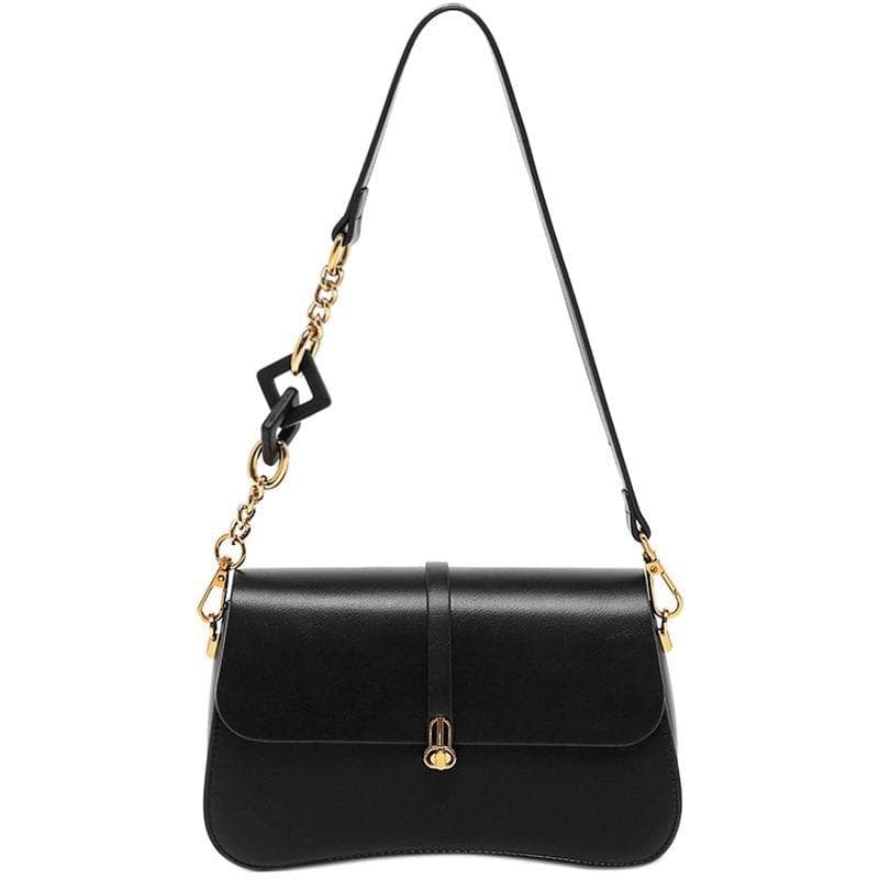 Spring and Summer Street Fashion Bags, Leather Goods, Pillow Bags, Polyester Lock Buttons, Women's Hand Bags, Shoulder Bags black