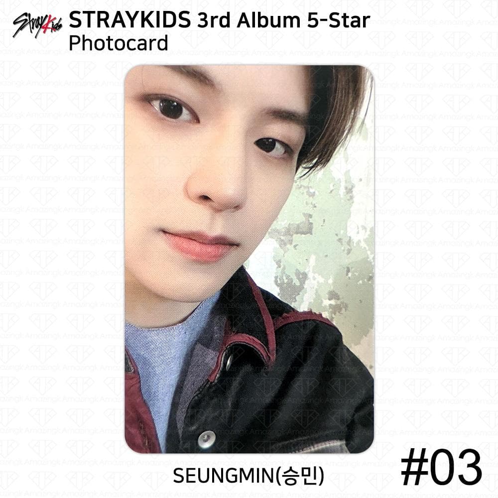 Stray Kids 3rd Album 5-Star Official Photocard Standard Ver Digipack Ver KPOP Seungmin - #3