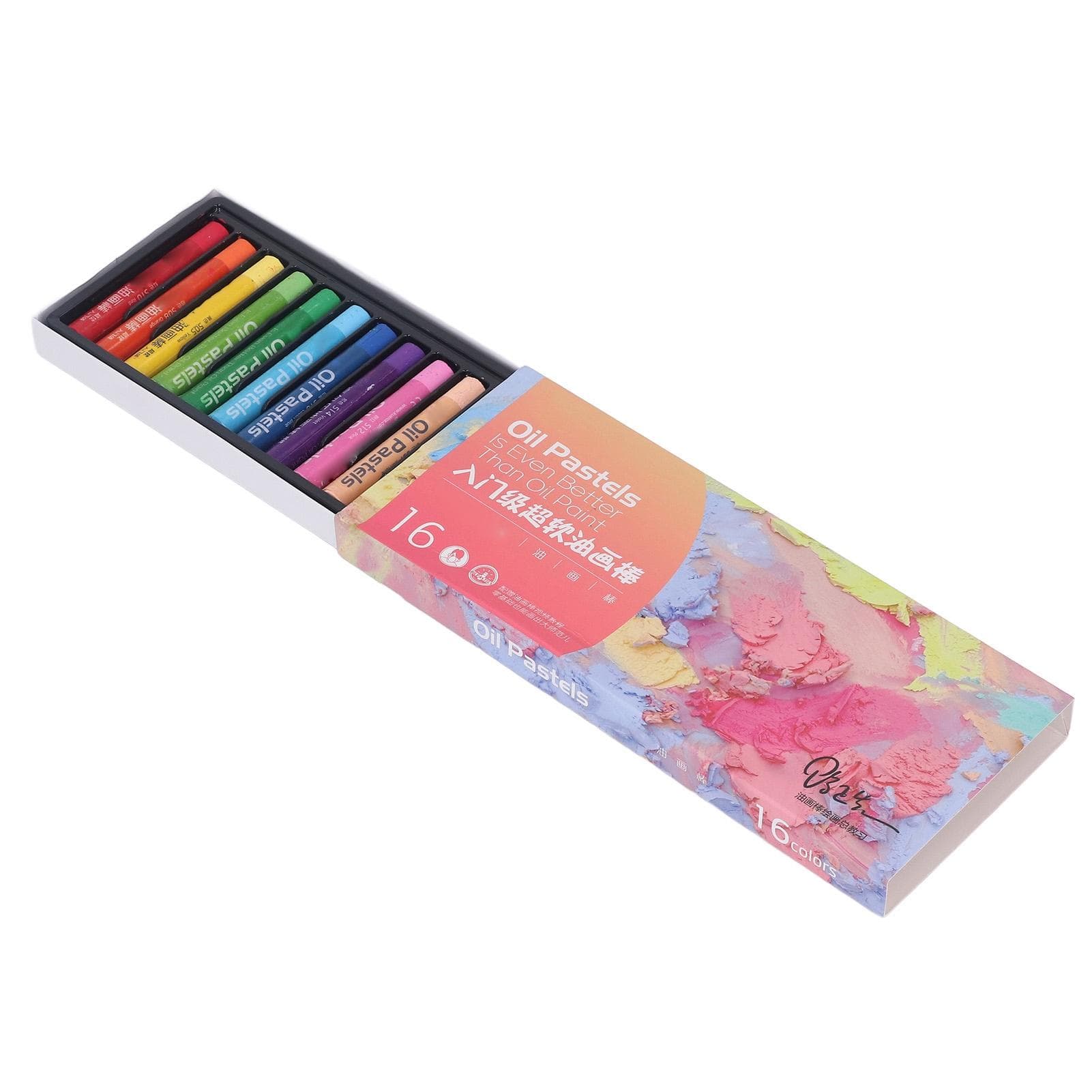 Oil Pastels Professional 16 Colors Soft Oil Pastel Stick for Artists Beginners Students Kids