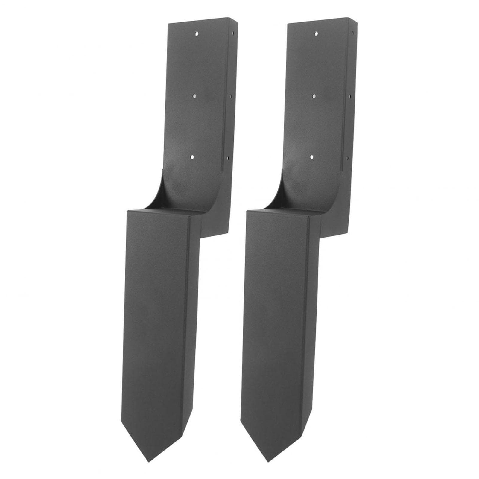 2 Set Fence Post Anchor Ground Spike Heavy Duty Steel Leaning Damaged Wood Fence Post Repair Stake