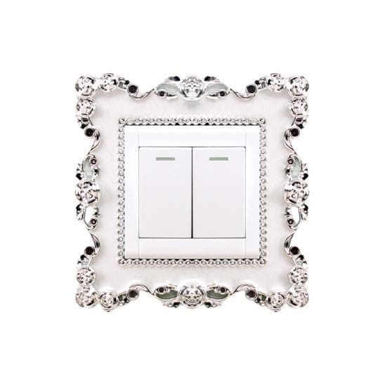 Switch Sticker Eye-catching for Household Practical Surround Style Switch Cover DIY Sticker Excellent Punch Free Practical 13