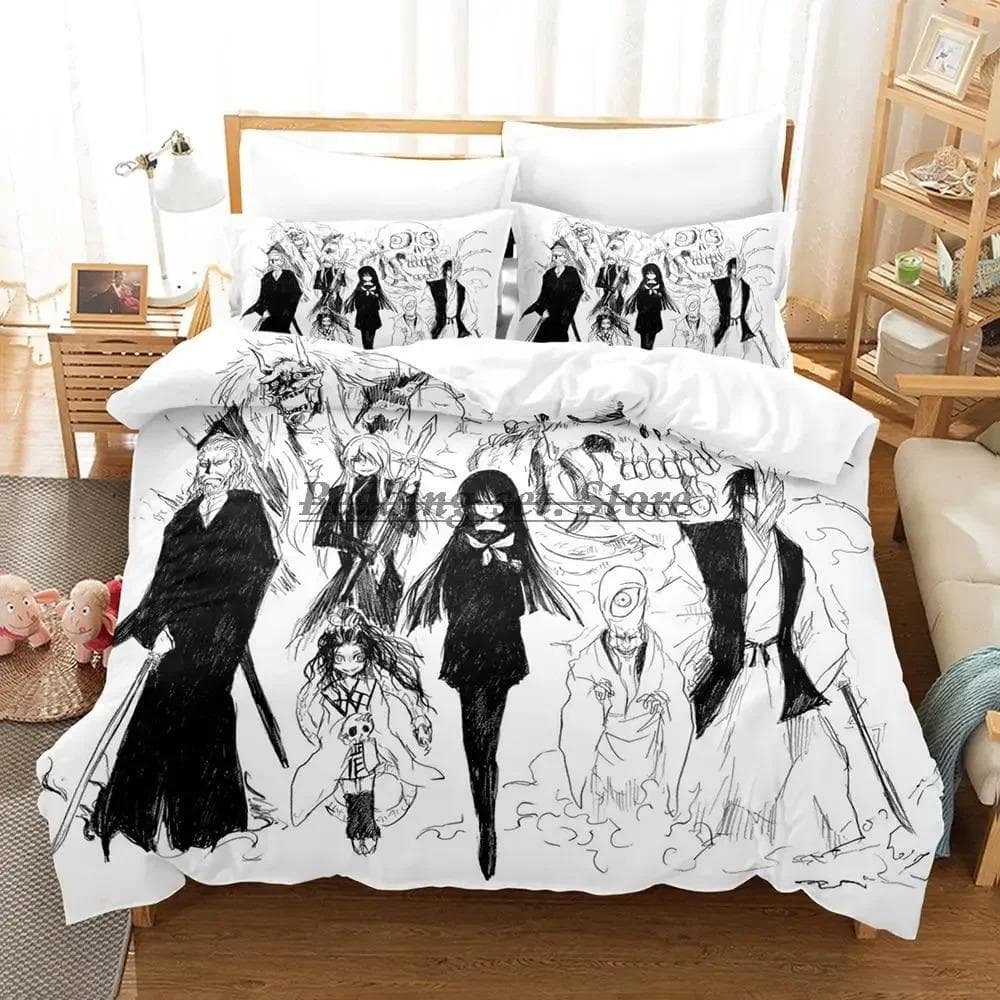 3D Cartoons Nura Rise of the Yokai Clan Bedding Set Single Twin Full Queen King Size Bed Set Adult Kid Bedroom Duvet cover Sets 70x133cm 2pcs