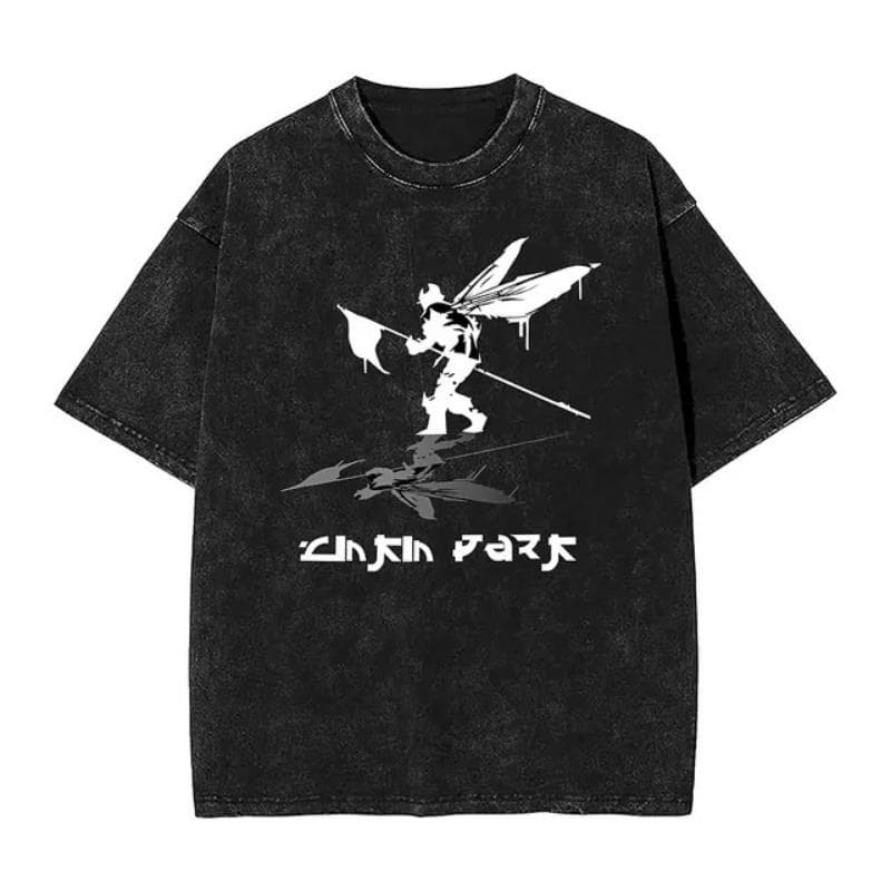 Men Washed T Shirt Casual Linkin Meteora 20th Anniversary Park Vintage tees Oversized Comfortable Streetwear 3XL