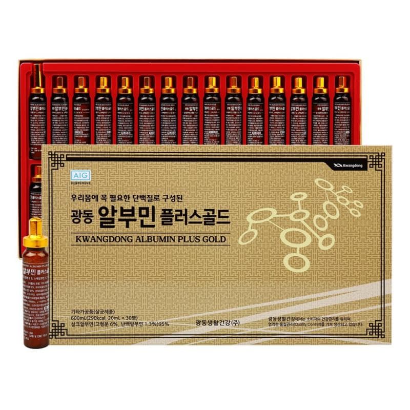 Guangdong Albumin Plus Gold Drinking Albumin Guangdong Nutritional Supplement, 20ml, 30 pieces