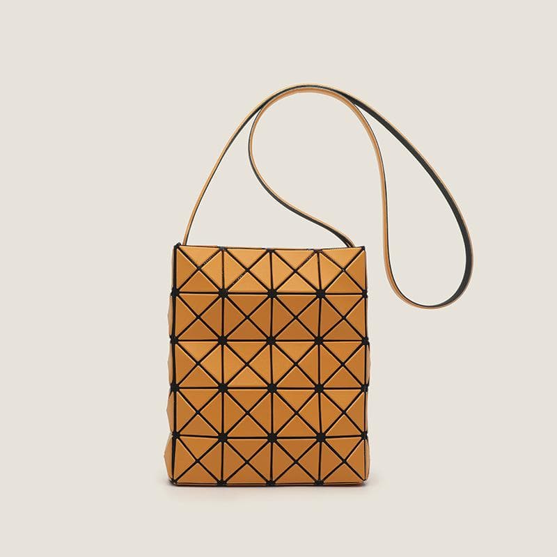 Simple Fashion Geometric Frosted Mini Crossbody Small Square Box Single Shoulder Handbag Mini Small Square Bag for Women orange