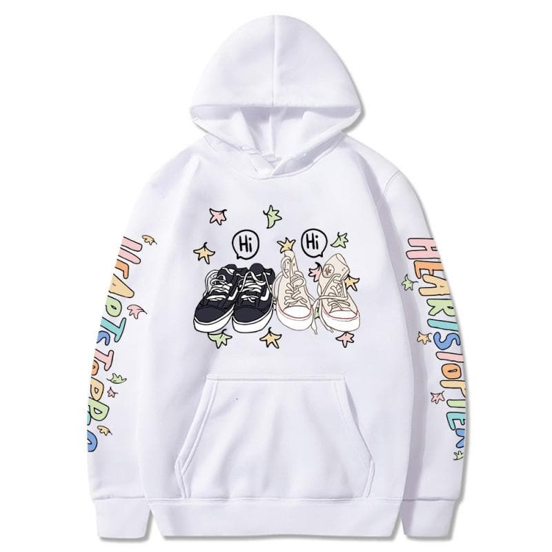 Heartstopper Hoodie Charlie Nick Hi Sweatshirts Cozy Tops Sudadera Felpa Moletom L white