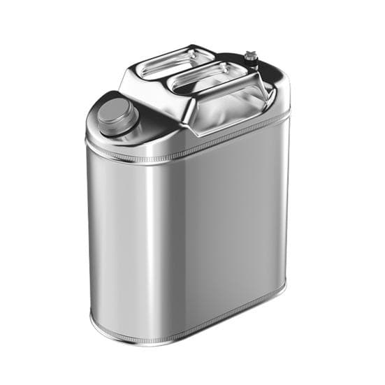 5L/10L Metal Fuel Container Stainless Steel Gas Can with Handle Leak-Proof 10L