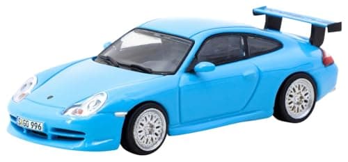 Speedmaster Japan TARMACWORKS 1/64 Scale Porsche 911 GT3 (type 996) Light Blue Finished Model T64G-069-BL