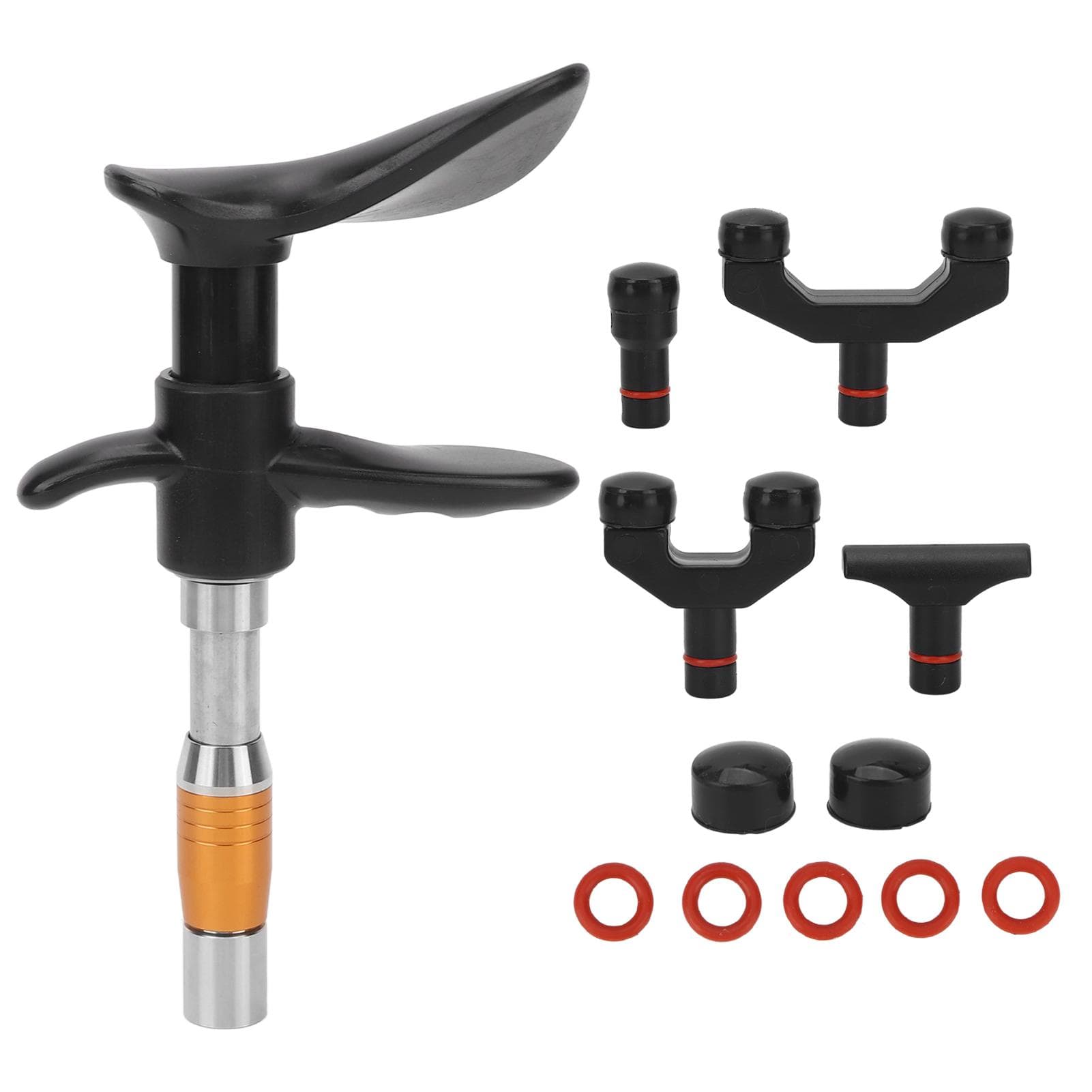 Chiropractic Adjustment Tool 4 Massage Heads Spine Therapy Adjust Corrector Manual Tool With gold