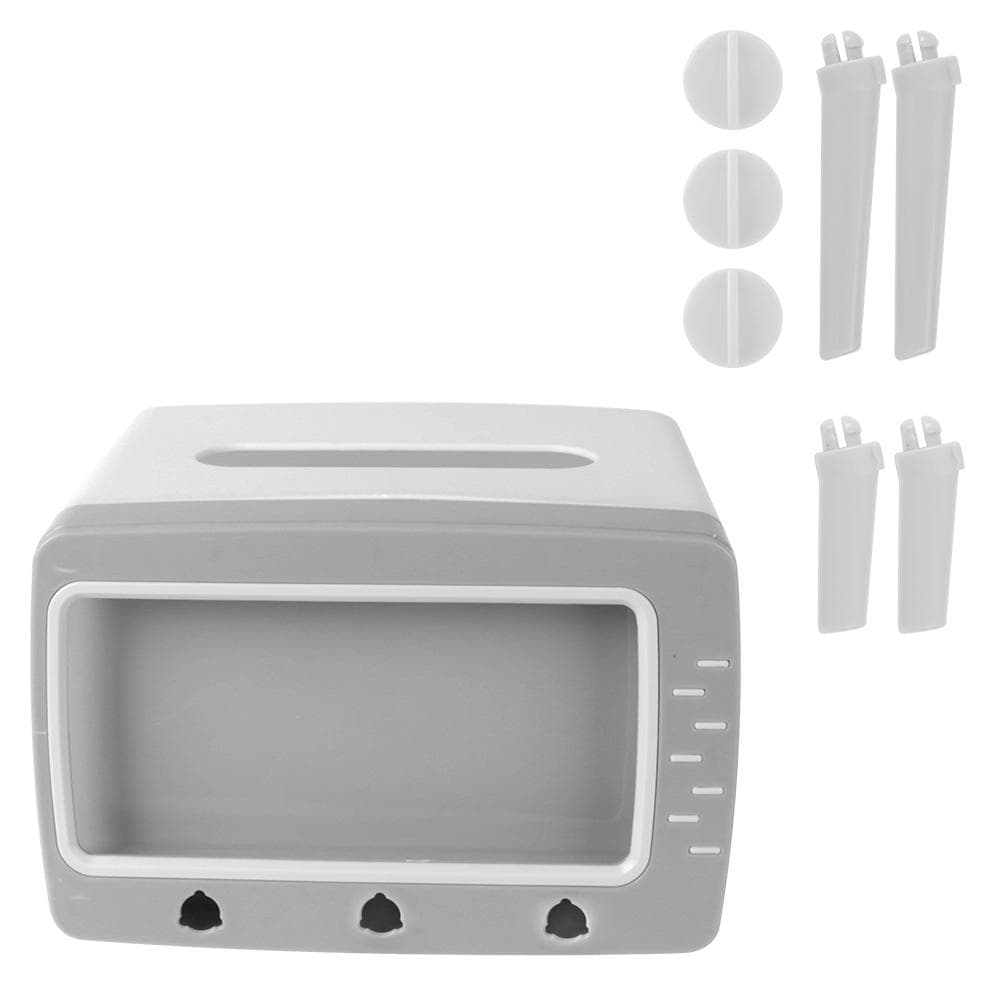 New TV Tissue Box Organizer with Mobile Phone Holder Desktop Paper Holder Dispenser Creative Tissue Canister Storage Napkin Case