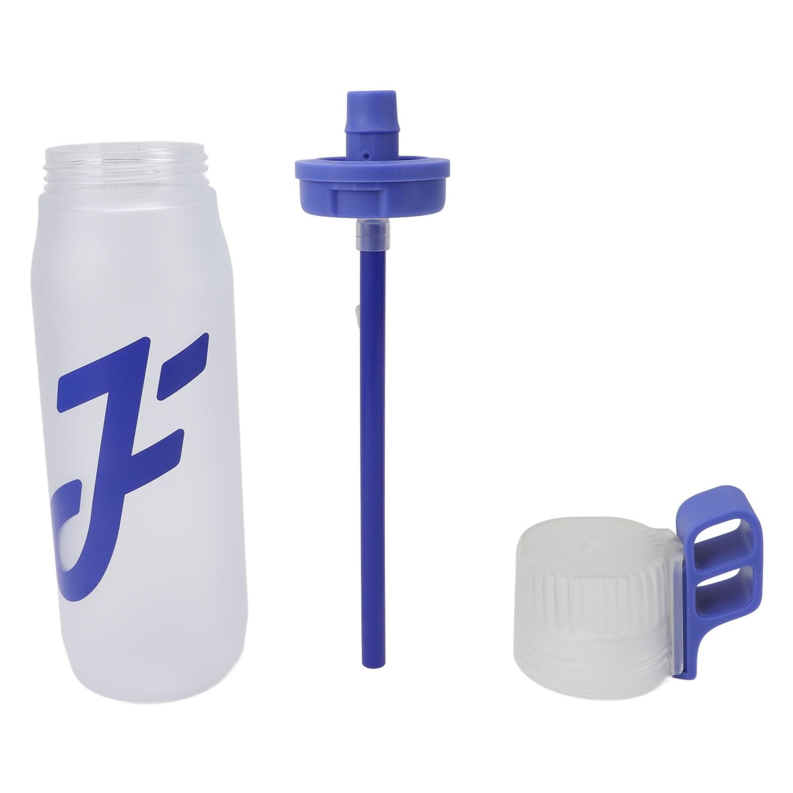 Air Water Up Bottle with Flavor Pods Straw Scent Fast Flowrate for Outdoor Sports Leak Proof 650ml blue