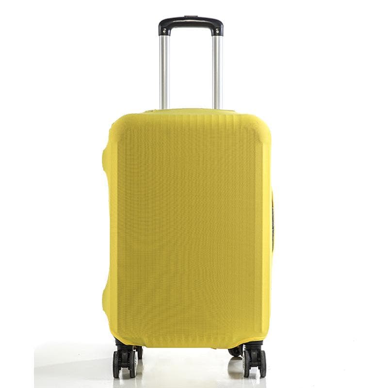 18-32 Inch Suitcases Fashion Travel Suitcase Protective Cover Luggage Protective Cover Solid Color Suitable S yellow