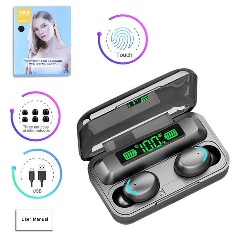 Sports Bluetooth Wireless Headphones HiFi Stereo Music Headsets Bluetooth Earphones Noise Reduction Waterproof Earbuds