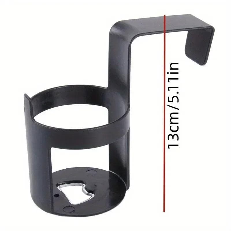 Car Drink Cup Holder Container Hook Multifunctional Hanging Window Door Mount Universal Water Bottle Cup Stand for Auto black