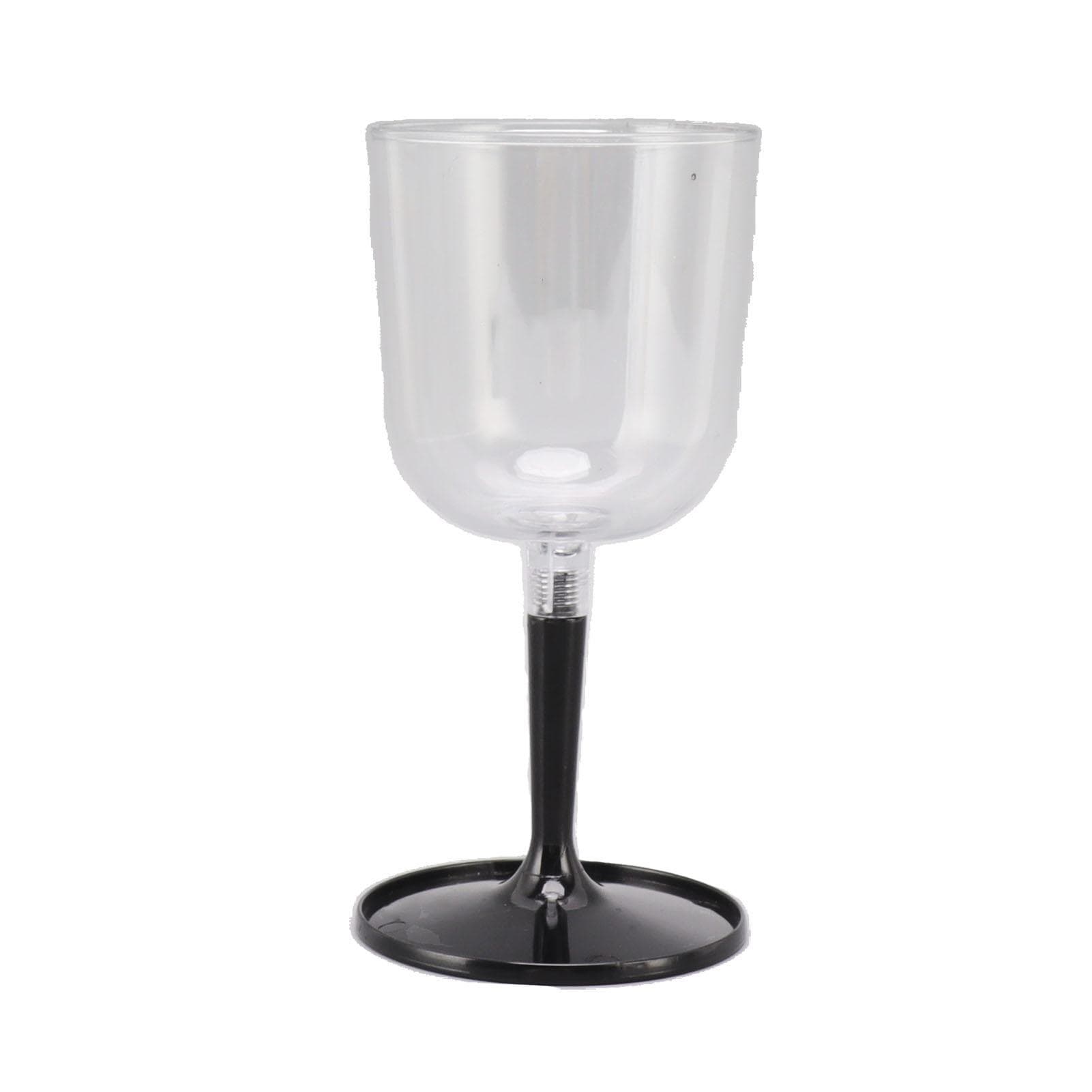 Portable Collapsible Wine Glass Shatterproof Clear Detachable Plastic Wine Glasses for Outdoor L(for 6.5-9kg) black