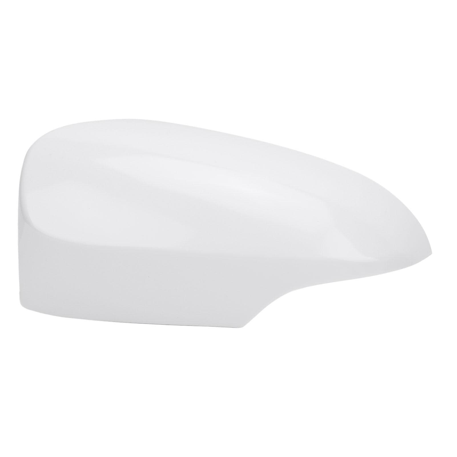 Outer Mirror Cover Weather Resistant Shockproof Sporty White Outer Rearview Wing Mirror Cap for