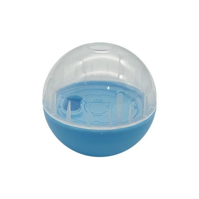 Pet Interactive Dog Cat Leakage Food Ball Anti Choke Slow Feeder Treat Dispenser Pet Training Educational Toy blue