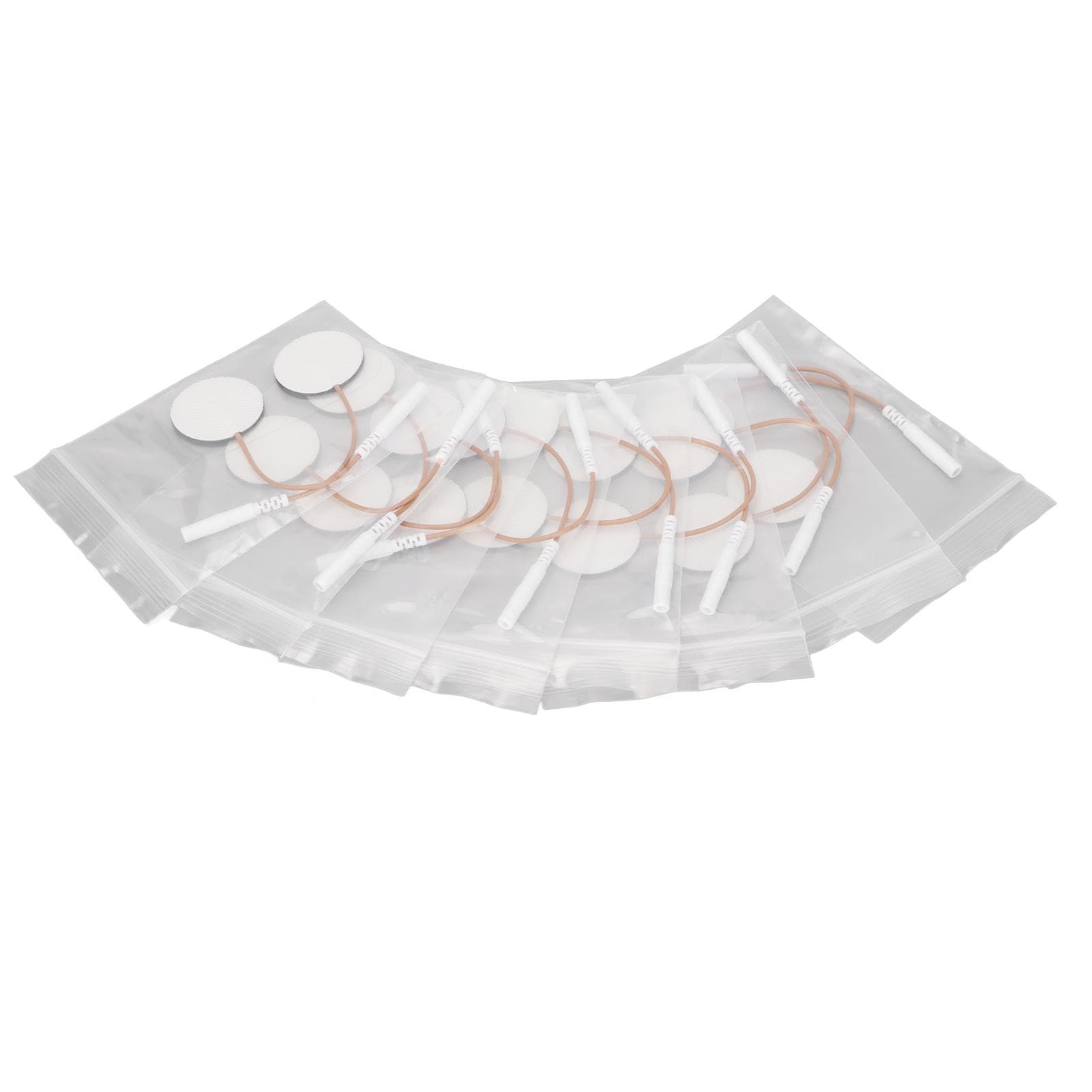 16pcs Electrode Patch Self Adhesive Reusable Replacement Round Electrode Pad for TENS Machine 1.2