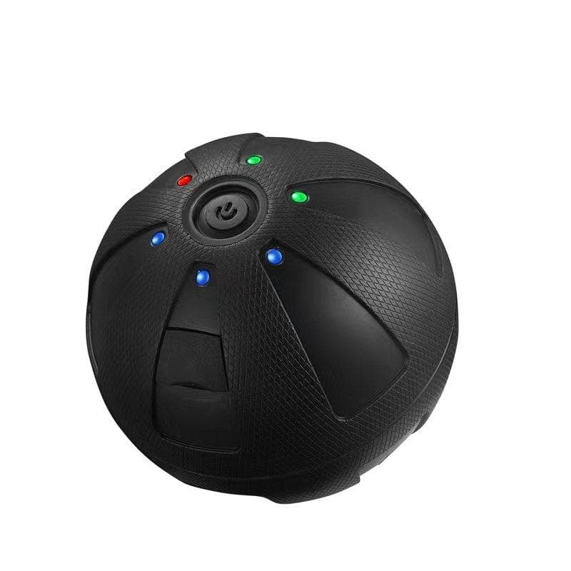 Physiotherapist Portable Vibration Massage Ball Relaxation Muscle Massager Fitness Recovery Muscle Fatigue Vibration 8.9*8.9CM black
