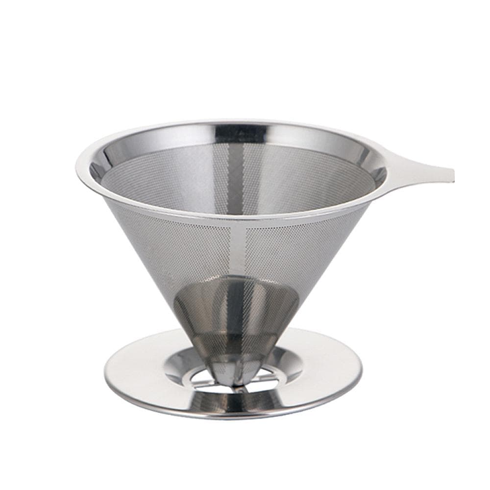 Stainless Steel Coffee Filter Pour Over Funnel Brew Drip Tea Metal Mesh Basket Tool Reusable