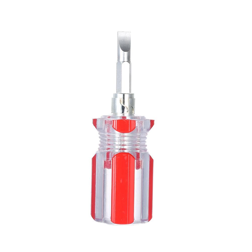 Mini Transparent Dual-Purpose Screwdriver Manual Phillips and Slotted Stubby Screwdrivers