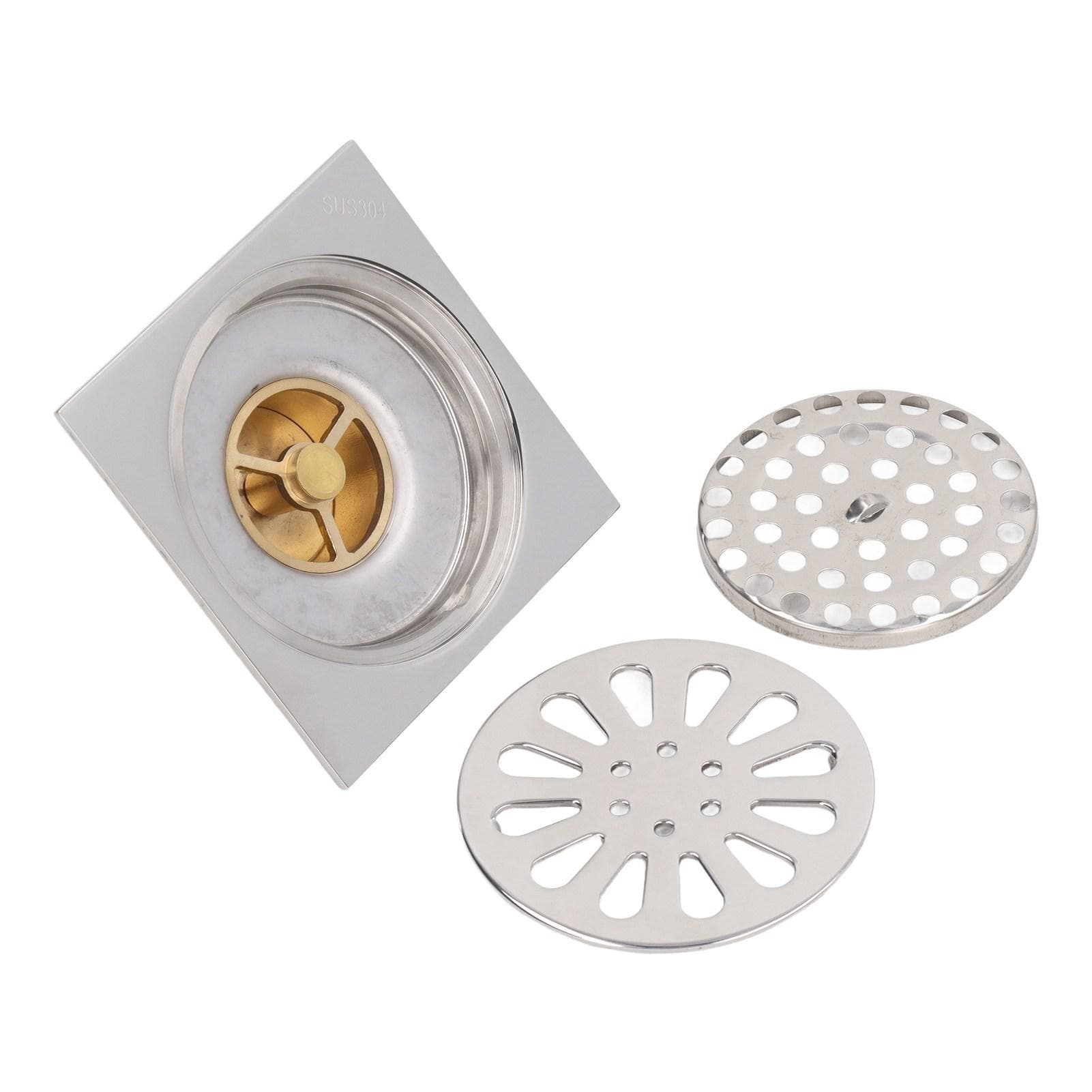 Deodorant Floor Drain Electroplating Copper Stainless Steel Insect Prevention Fast Drainage for