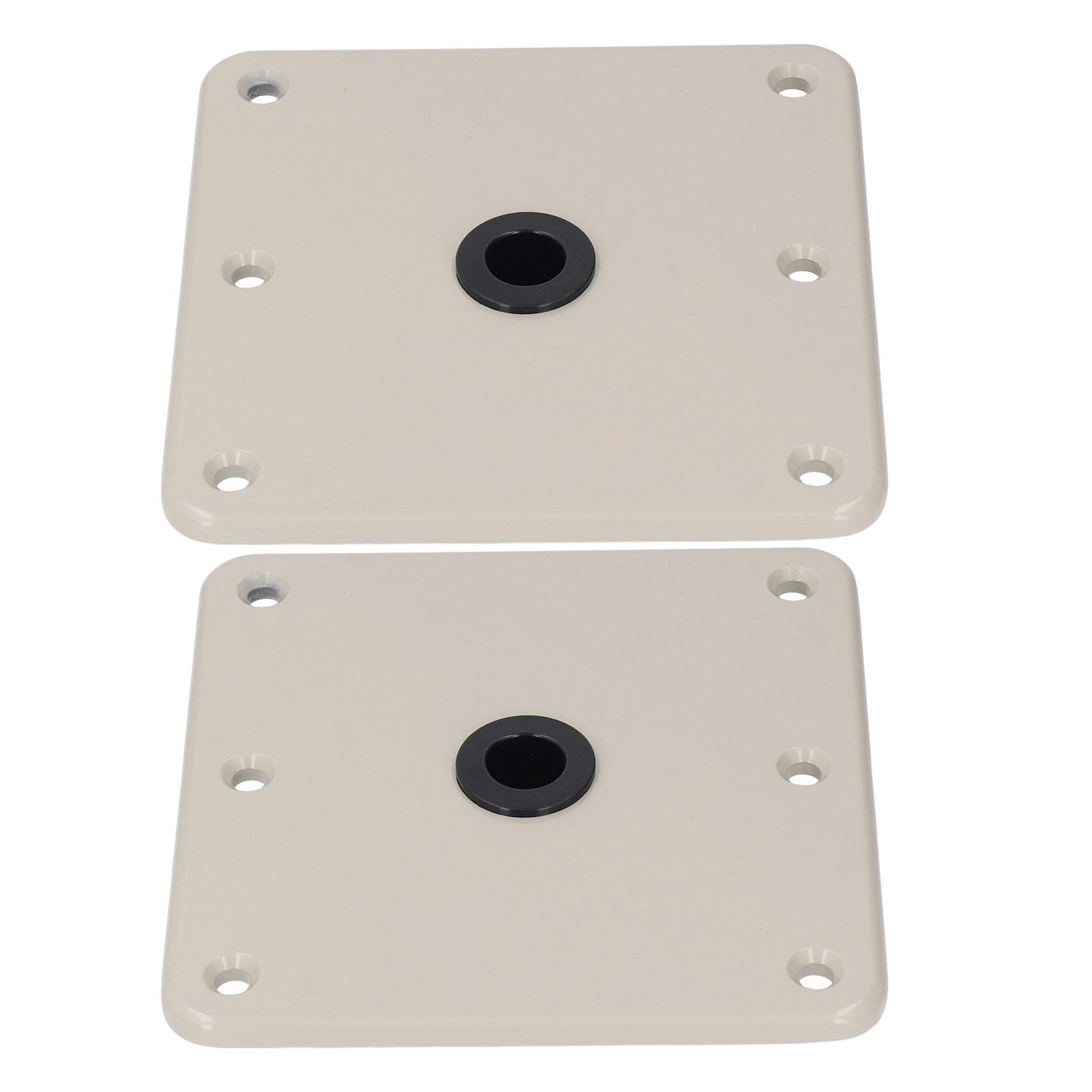 2Pcs Boat Seat Base Plate Mount 34in Pin Swivel Bracket 7in X 7in Aluminum Alloy Marine Heavy Duty