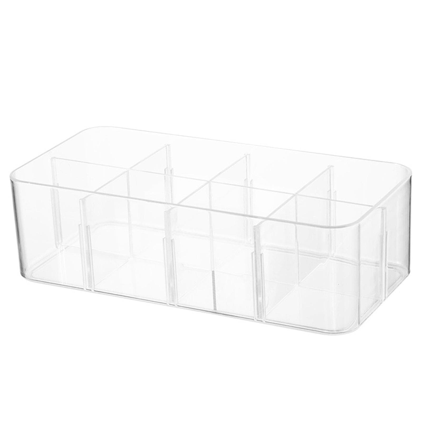 Underwear Organizer 8 Grids PS Socks Storage Box Transparent Pants Box for Home Bedroom