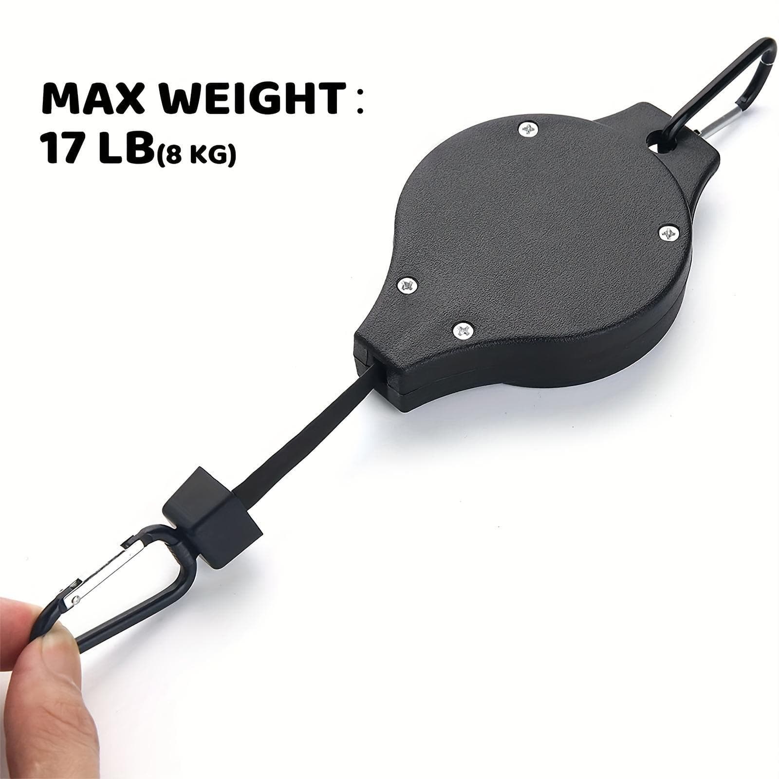 1pcs Retractable Plant Hook Pulley Hanger Easy Reach Plant Pulley Retractable Hanging Basket Pull Down Hanger Pulley Garden Baskets 1pcs