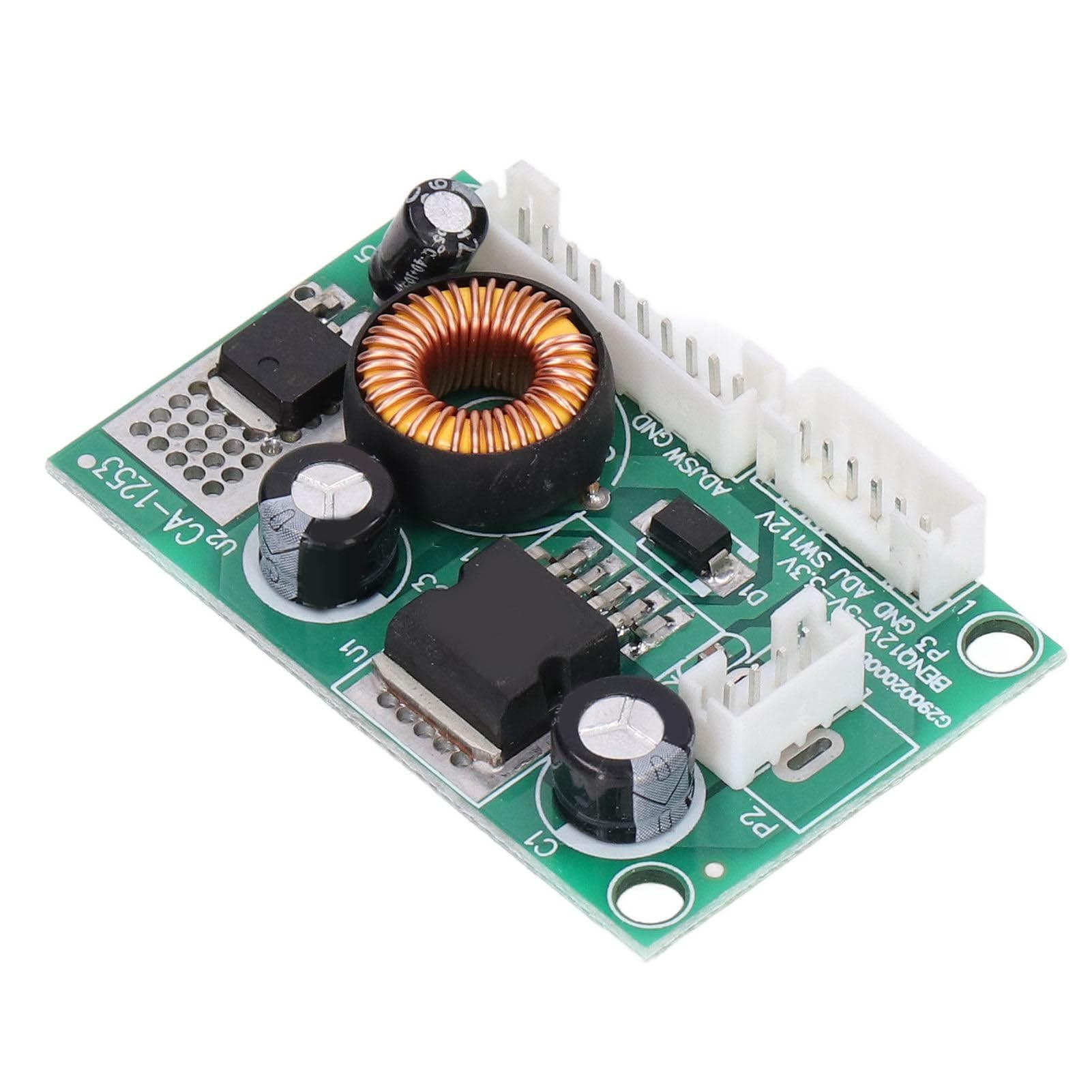 2Pcs Voltage Converter Module PCB LCD Power Supply Board with 3 Interface 12V to 5V 3.3V