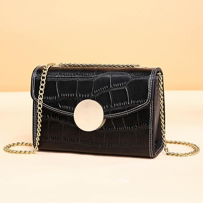 Leather Women's Bag European and American Fashion Trendy Chain Bag Leather Fairy Bag Women's Bags Slanted Straddle Single Shoulder