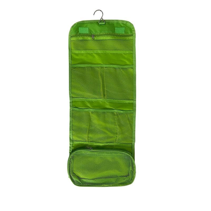 1PC Foldable Hanging Organizer Waterproof Wash Bag Large Capacity Travel Bag Cosmetic Bag Outdoor Travel Bag green