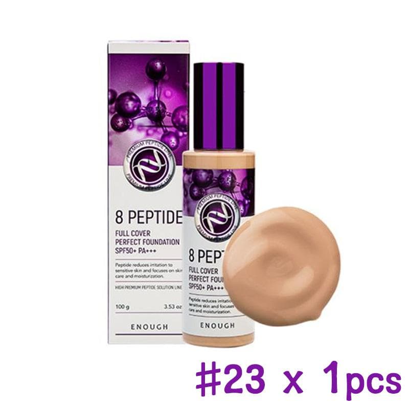 Enough Premium 8 Peptide Full Cover Perfect Foundation 100g (9 Options) 23