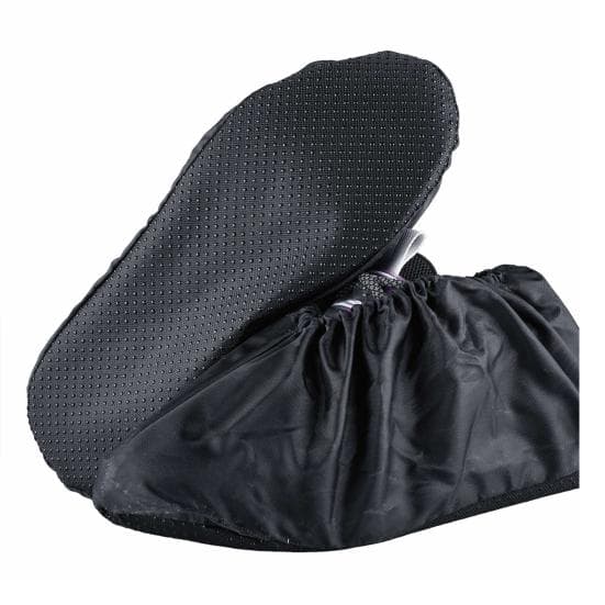 1 Pair Waterproof Shoe Covers Reusable Foldable Not-Slip Rain Boot Covers Wear Resistant Shoe Protector Overshoes black