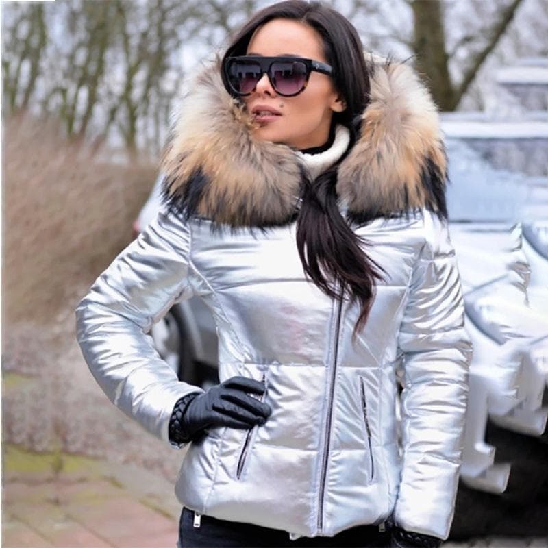 Autumn and Winter New European Beautiful Women's Cotton-padded Clothes, Down Cotton-padded Clothes, Short Women's Cotton-padded Clothes and Coats XXXL