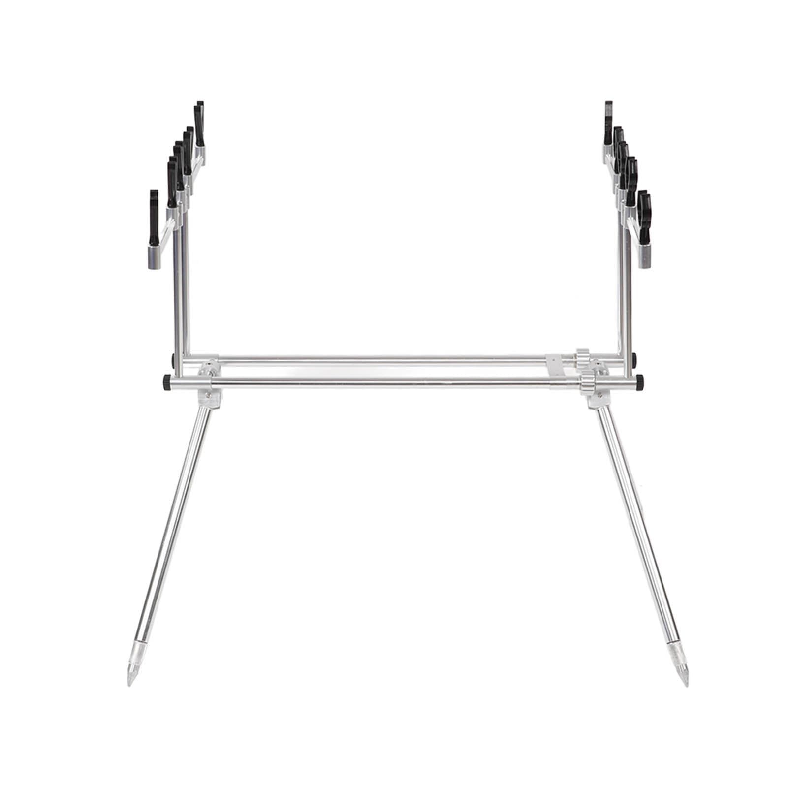 Retractable Fishing Rod Pod Stand Holder Detachable Design Aluminium Alloy Casting Rods Stand