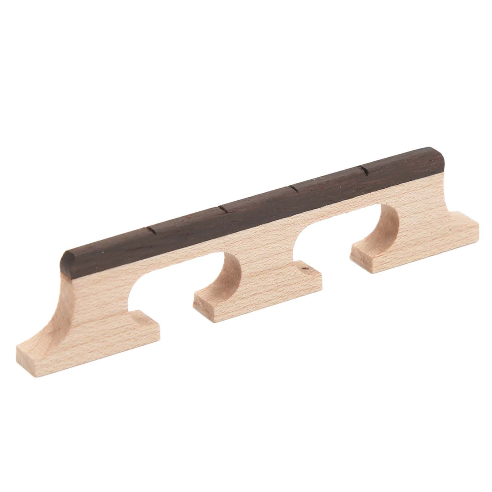 4 String Banjo Bridge Rosewood Decorative Robust Wooden 3 Leg Banjo Bridge Replacement for Music