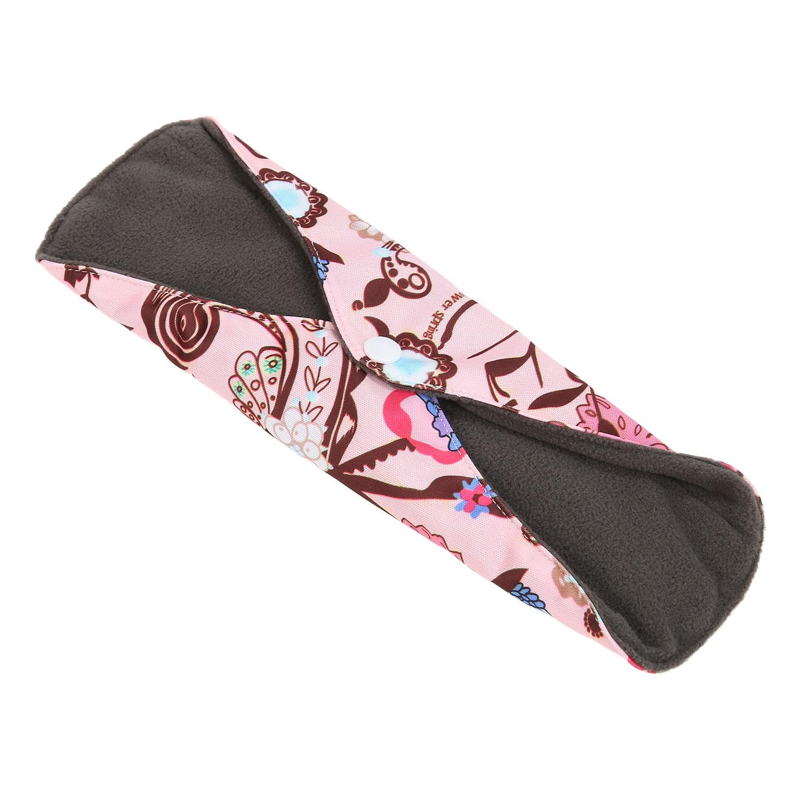 2Pcs Bamboo Charcoal Cloth Menstrual Pads Reusable Washable Charcoal Bamboo Mama ClothM15
