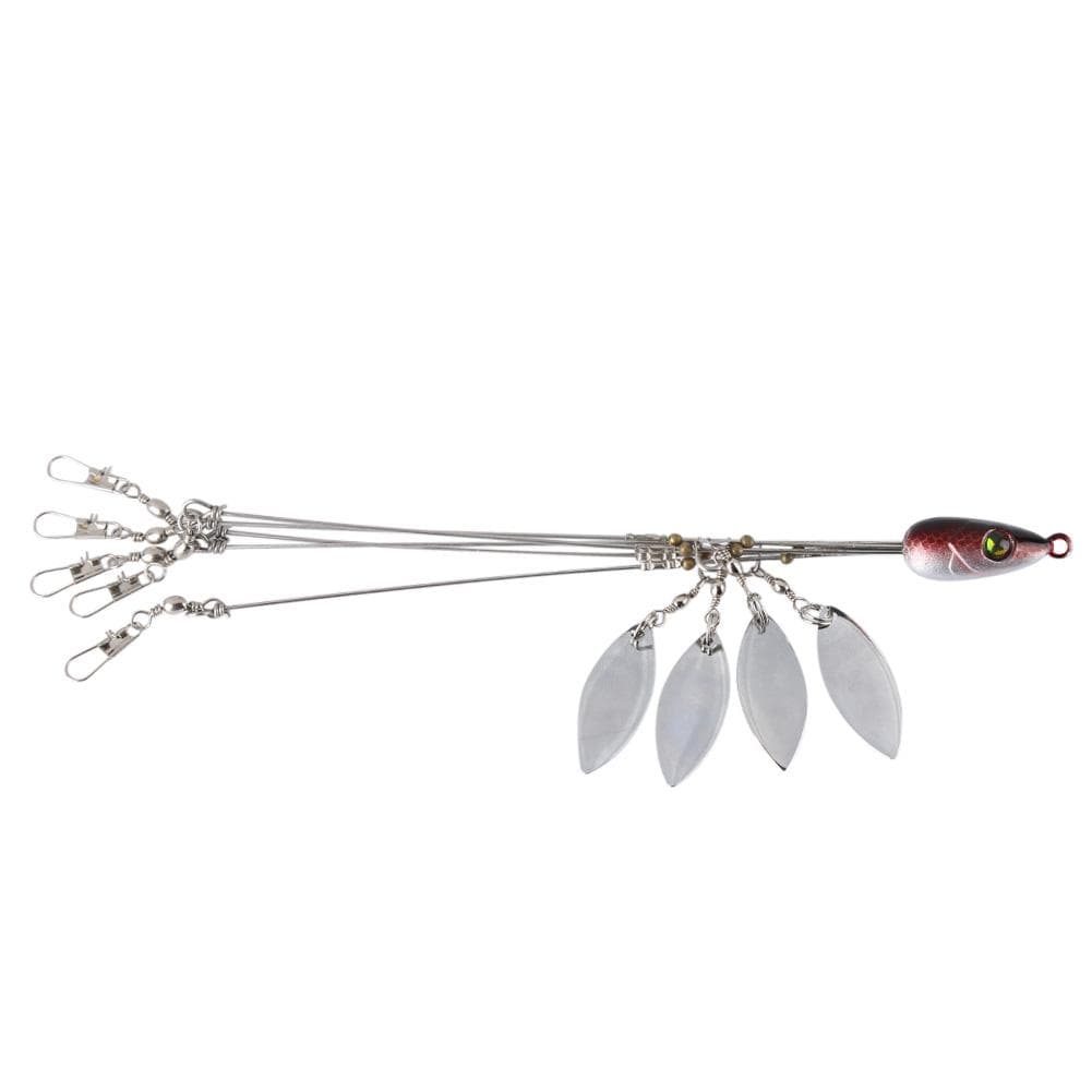 Alabama Umbrella Fishing Rig Bait Fishing Lures With Jig Head (Navy Blue)