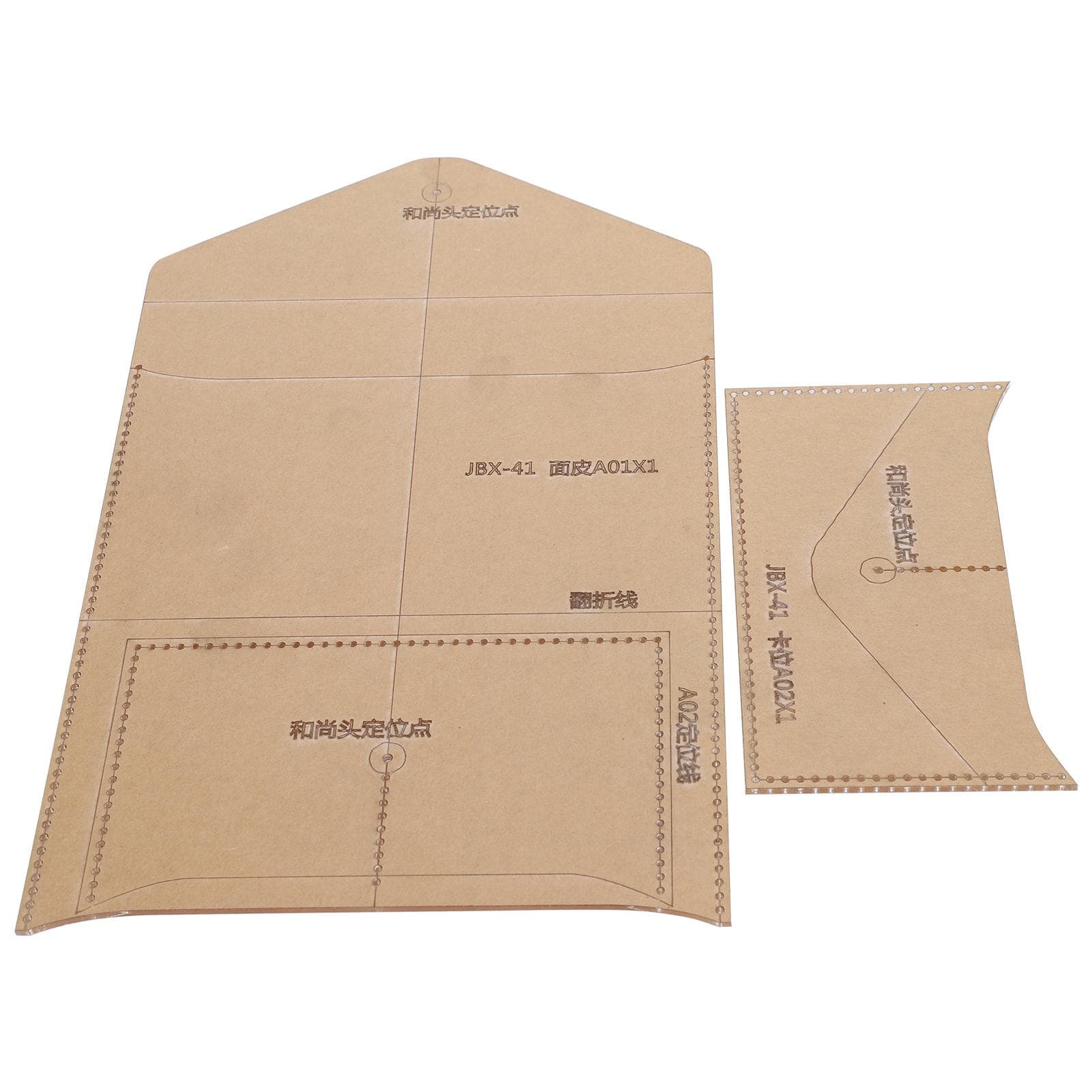 Acrylic DIY Template Envelope Bag Pattern Clear Stencil Craft Hand Making Supplies