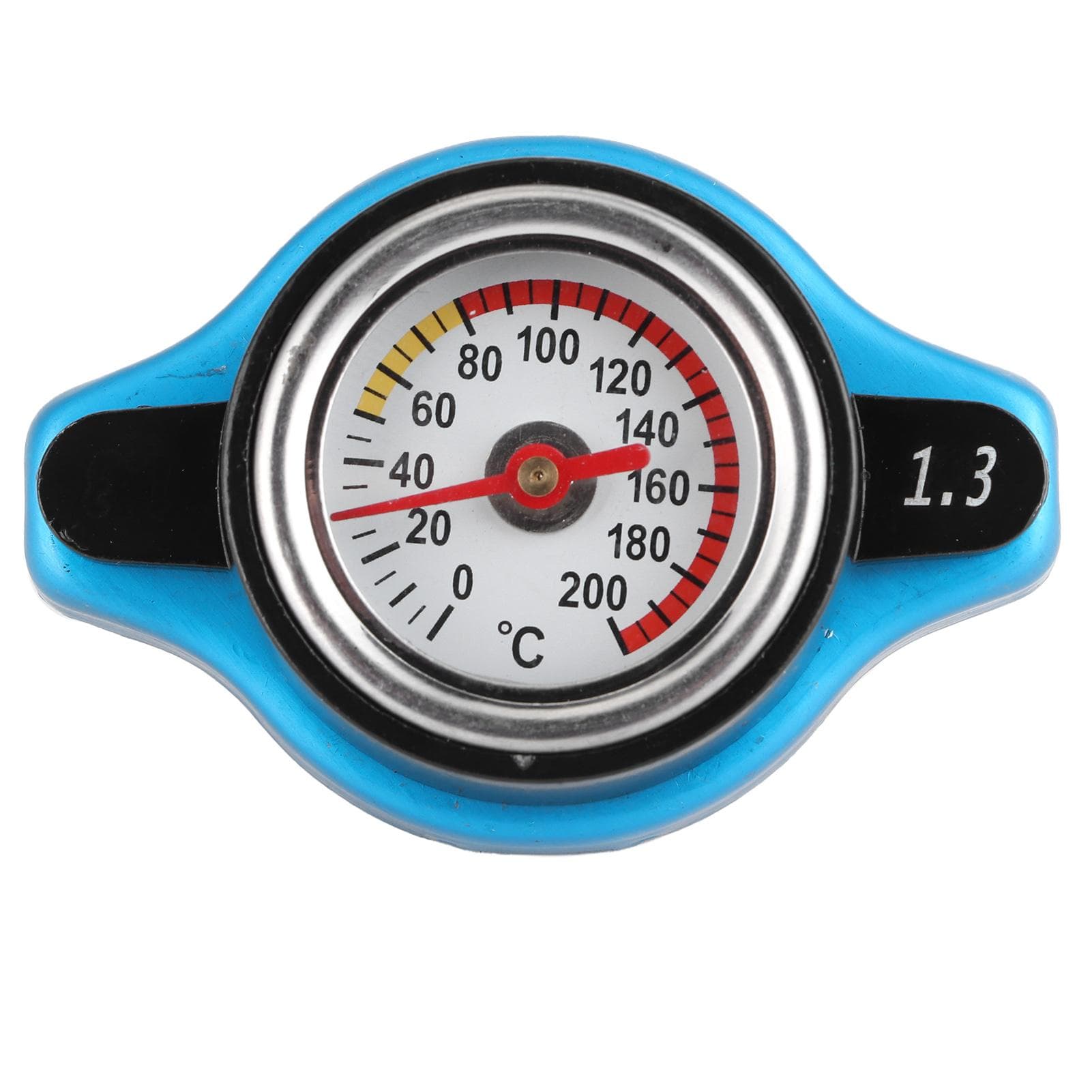 Universal Thermostatic Radiator Cap Water Tank Cover Leakproof WTemperature GaugeBig Head 1.3bar