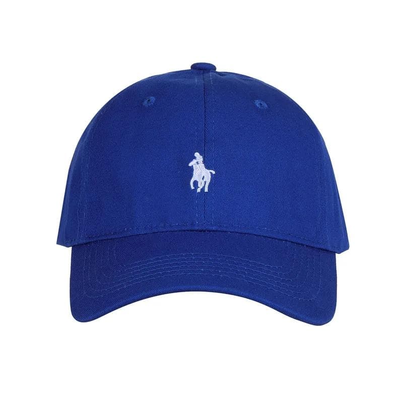 Unisex embroidered baseball caps, men's and women's recreational sports caps, outdoor umbrellas and Adjustable blue