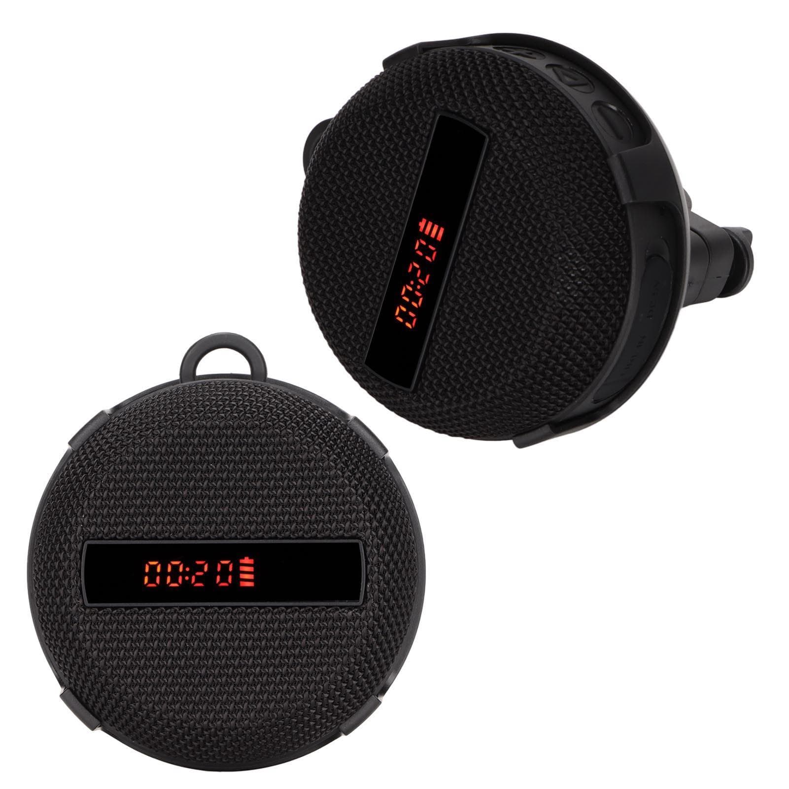 Bluetooth 5.3 Bike Speaker IP65 Waterproof Dustproof Bicycle Wireless Speaker with Time Speed