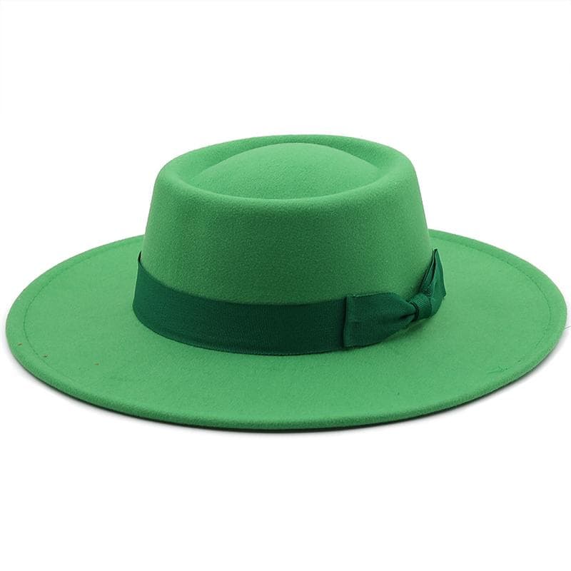 New 8.5CM Wide Brim Fedora Hat Jazz Hat Women Men Classic Felted Hat Panama Solid British Fascinator Women's Felt Hat 56-58CM adjustable