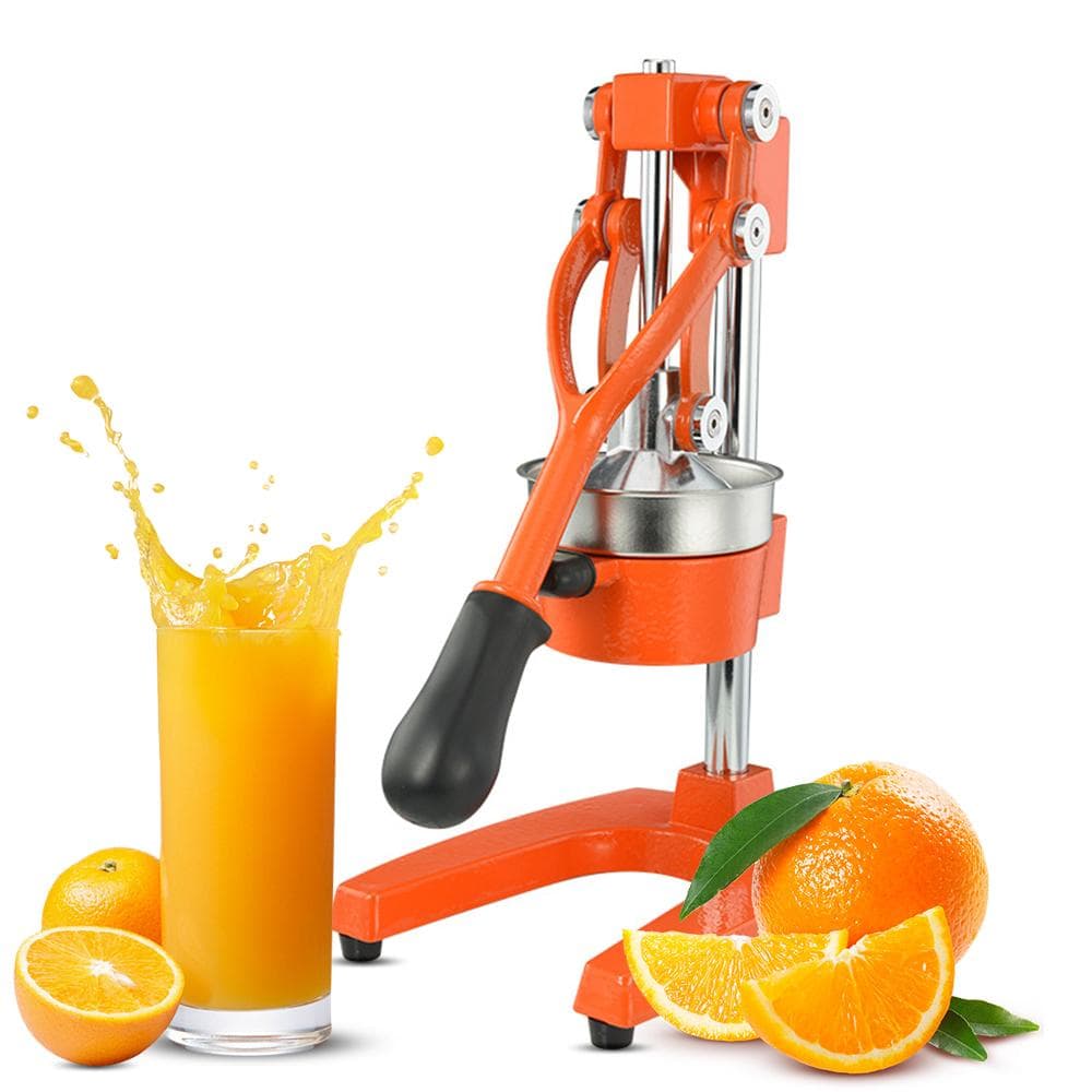 Hand Press Juicer Machine Kitchen Cast-Iron Orange Juice Squeezer Commercial Heavy-Duty Countertop orange