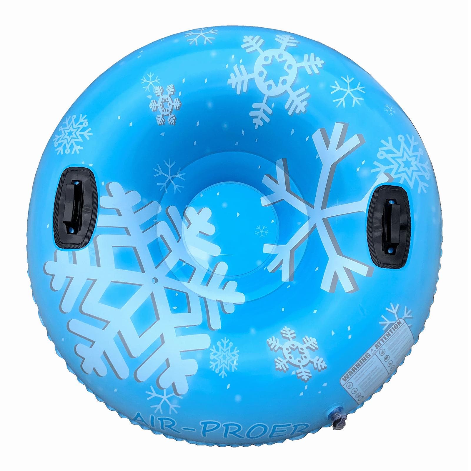 Inflatable Ski Ring PVC Sledding Tube Thicken Snow Tubing Winter Snow Tube with Handle Type 4