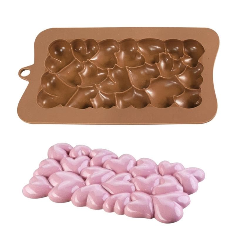 DIY Handmade Silicone Fondant Mold Heart Pattern Chocolate Shape Candy Sugar Craft Paste Mold DIY Candle Resin Crafts