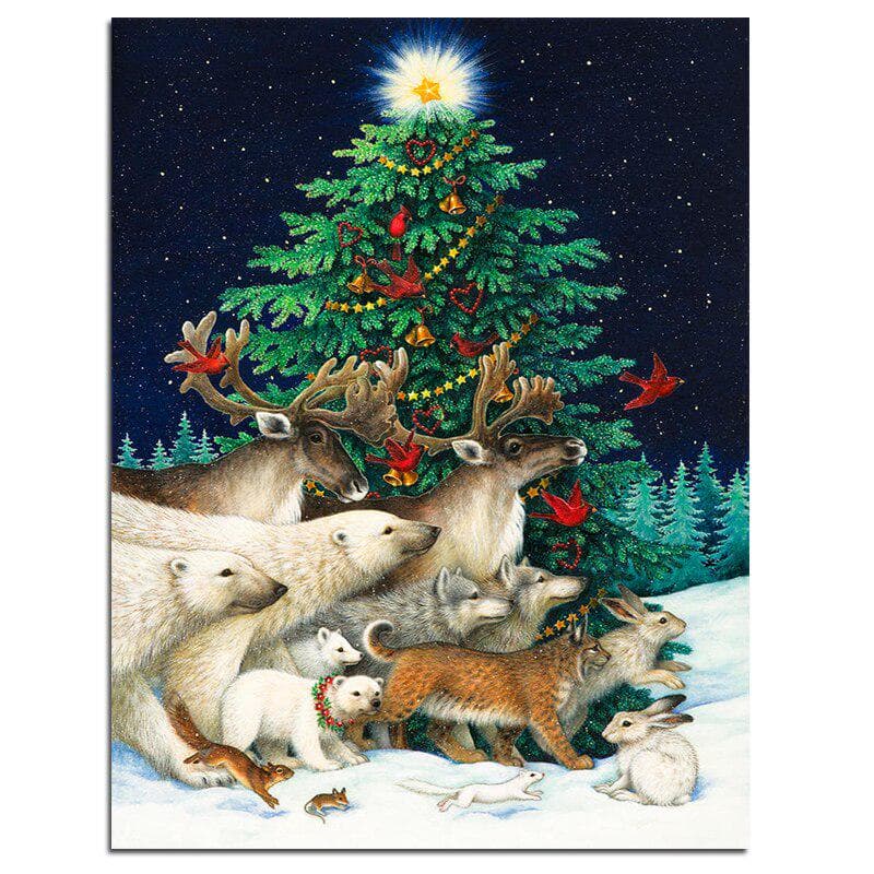 Full 5D DIY Diamond Painting Animals Diamond Mosaic Landscape Diamond Embroidery 20X30CM