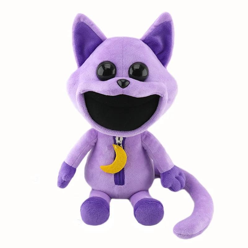 Smiling Meow Smiling Critters Catnap Plush Doll Smiling Critters Terrifying Animal Series Plush Toy Cat Nap Dolls Kids Toy Gift Purple Cat 28CM 190g purple